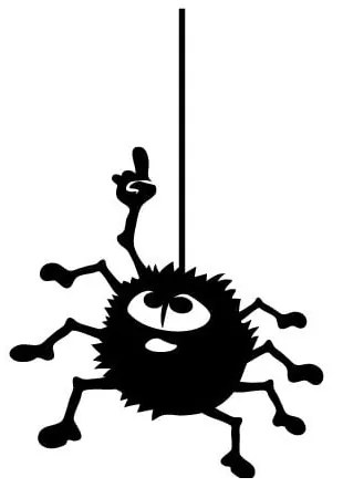 Naklejka Ambiance Hanging Spider