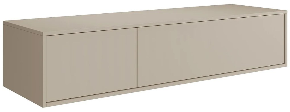 Szafka łazienkowa wisząca  - Kolor beżowy - L150 cm - ISAURE II