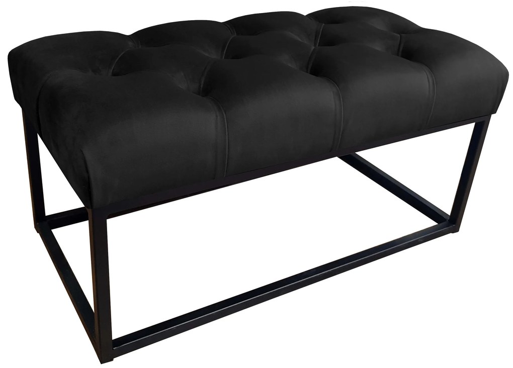 Ławka CHESTERFIELD LOFT MG19 pufa podnóżek metal