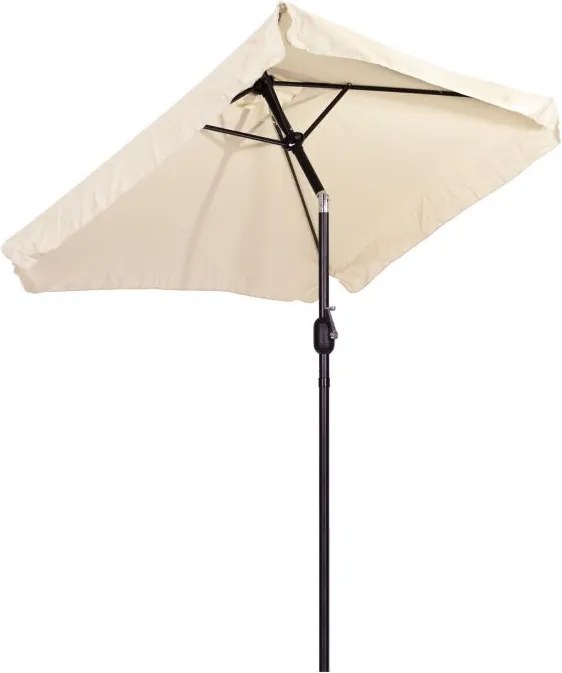 Parasol ogrodowy składany UM019 z regulacją kąta nachylenia, beżowy