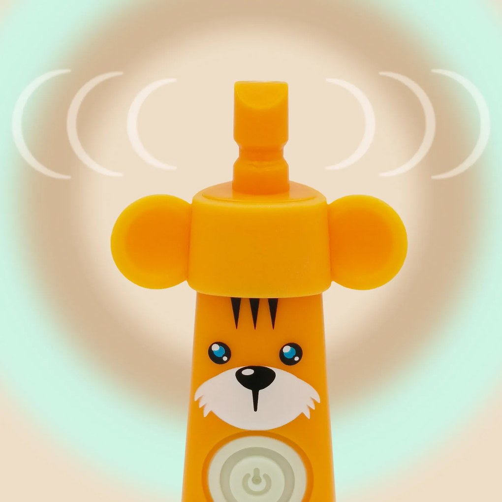 Szczoteczka soniczna elektryczna do zębów dla dzieci 3-12 lat BABY TIGER + 2 końcówki