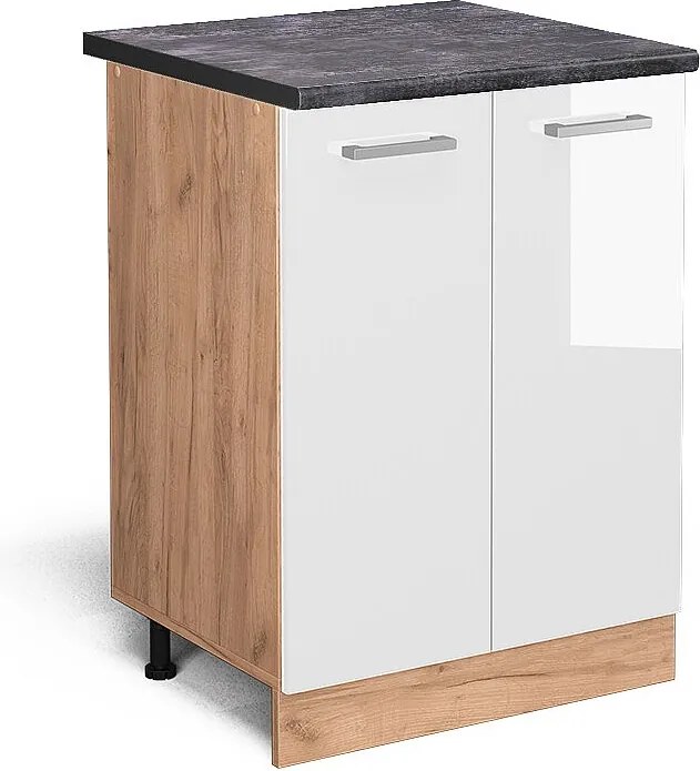 Szafki kuchenne biały wysoki połysk 60x60x81.6 r-line