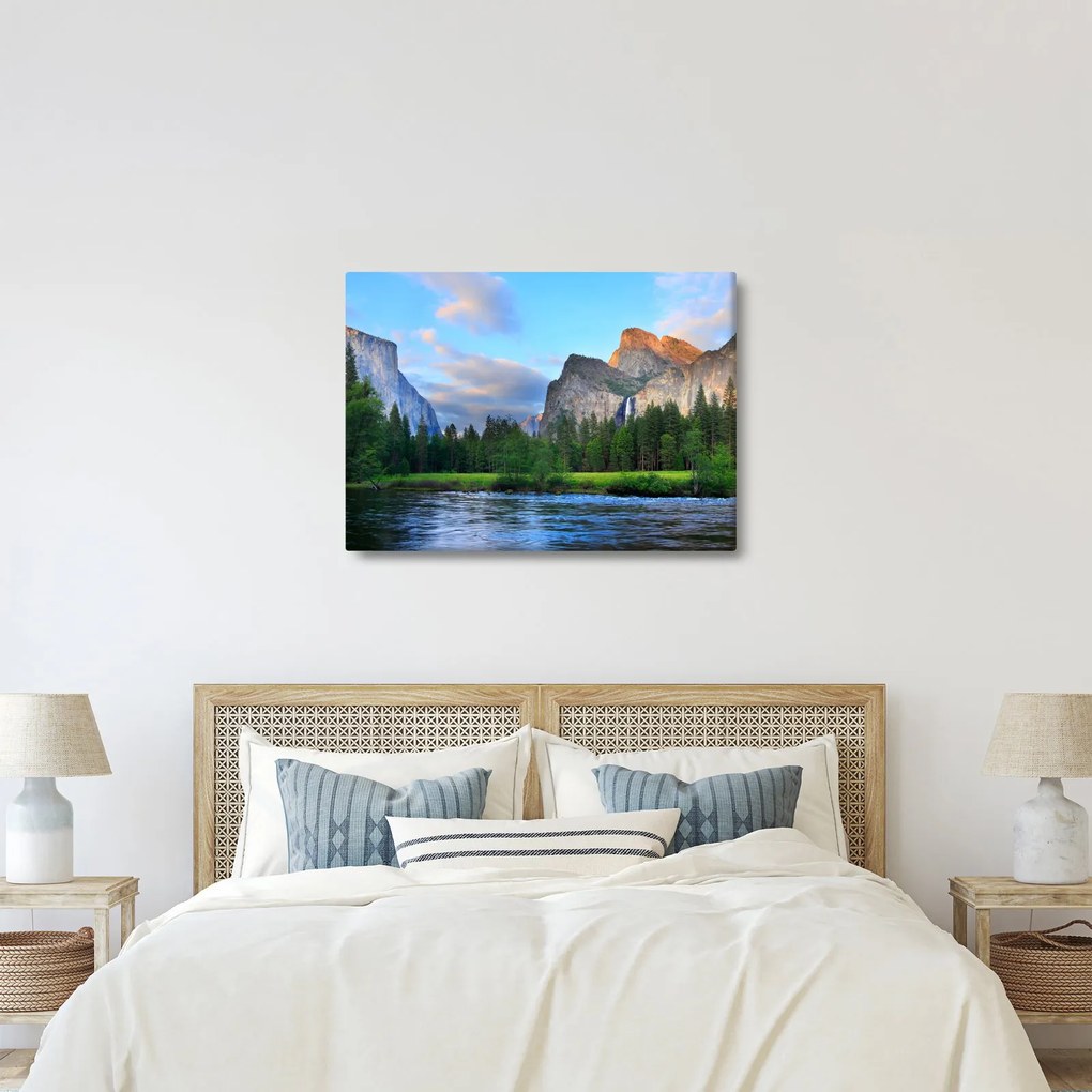 Obraz dzikiego górskiego krajobrazu (70x50 cm)
