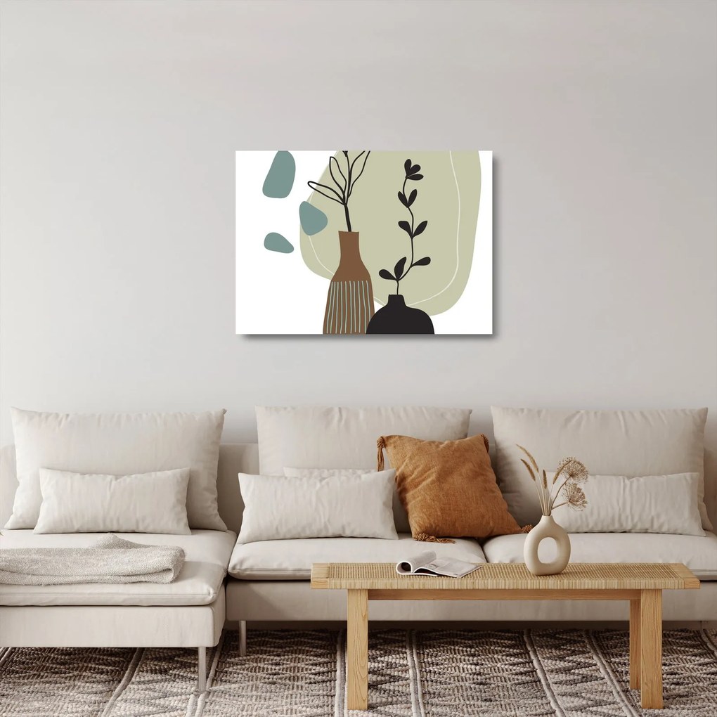 Obraz na szkle - Kwiaty w wazonie N⁰2 (70x50 cm)