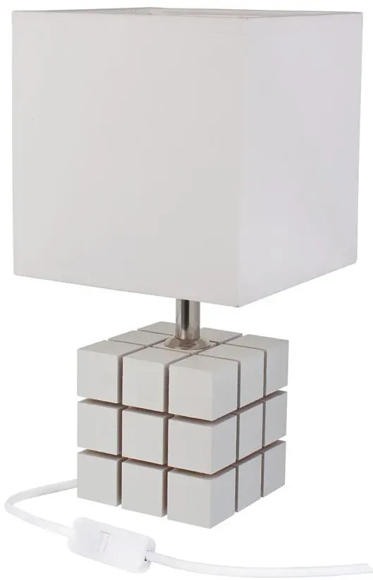 Biała lampka nocna dziecięca kostka - S187 F0-H00