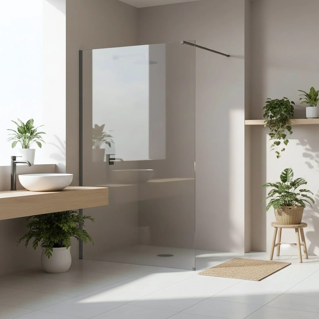 Kabina prysznicowa Walk-In Rea Flexi Transparent / Tytan 140