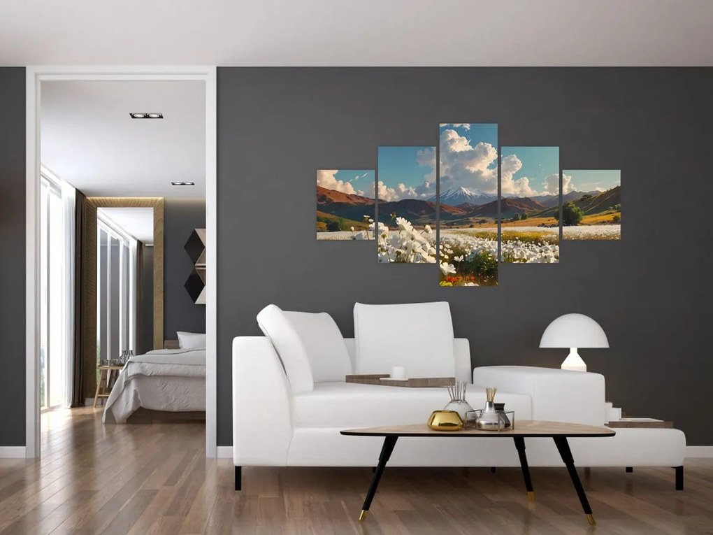 Obraz - Spokojny krajobraz (125x70 cm)