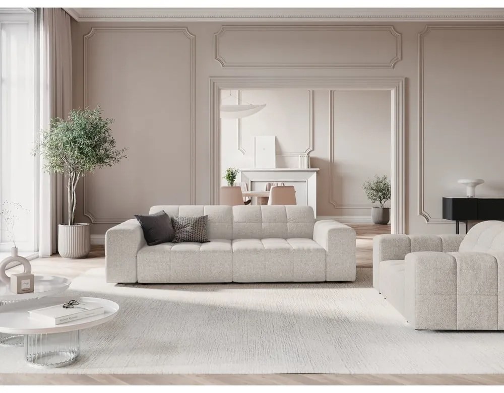 Jasnoszara sofa 204 cm Chicago – Cosmopolitan Design