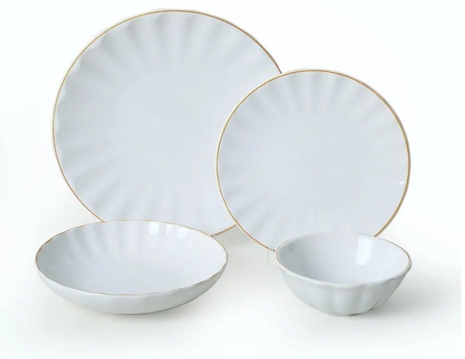 Ceramiczny zestaw talerzy 24 szt. – Hermia