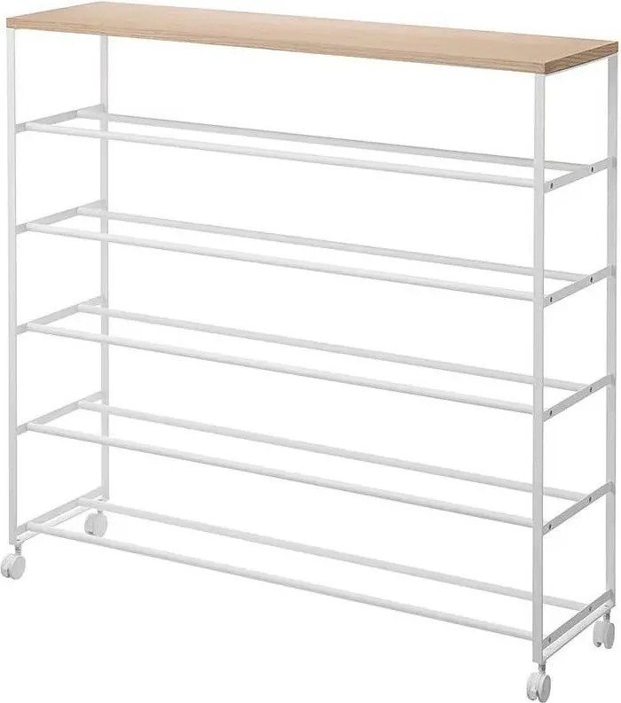 Biały metalowy regał na buty 90,5x87x26 cm Tower – YAMAZAKI