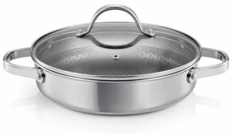 Tescoma Patelnia głęboka z pokrywką SteelCRAFT śr. 24 cm, 2 uchwyty, 24 cm