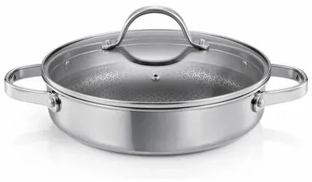 Tescoma Patelnia głęboka z pokrywką SteelCRAFT śr. 24 cm, 2 uchwyty, 24 cm