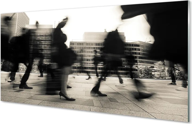 Panel nad Blat Kuchenny Tłum Ludzi w Metropolii