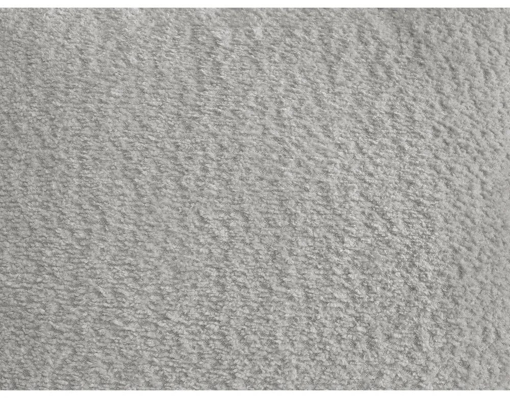 Jasnoszary podnóżek z materiału bouclé Roxelane – Bobochic Paris