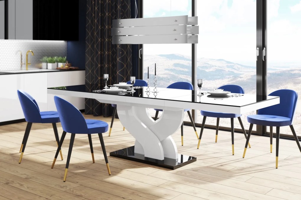 Stół rozkładany do jadalni w wysokim połysku Bella Hubertus