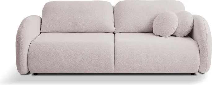 Sofa LOOP z funkcja spania i pojemnikiem PUDROWY RÓŻ RAVEN 91