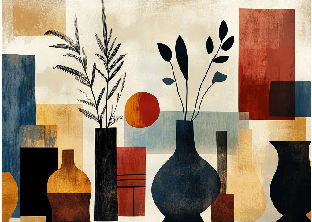 Obraz - Kubistyczne wazony (70x50 cm)