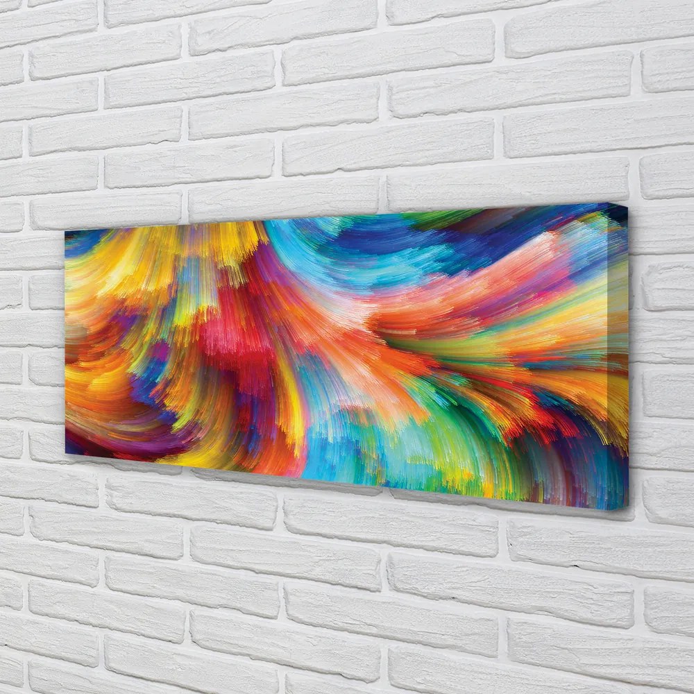 Obraz canvas na ścianę Nieregularne Paski Fraktalne