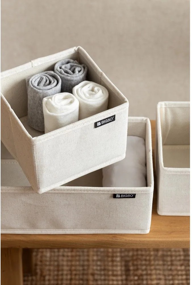 Tekstylne organizery do szuflady zestaw 3 szt. Soft Storage – Bigso