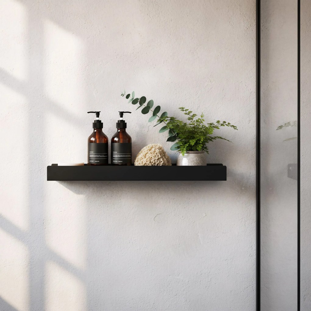 Półka łazienkowa prysznicowa SF04 60cm czarny mat