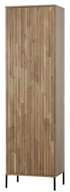 Naturalna szafa w dekorze dębu 60x210 cm Gravure – WOOOD