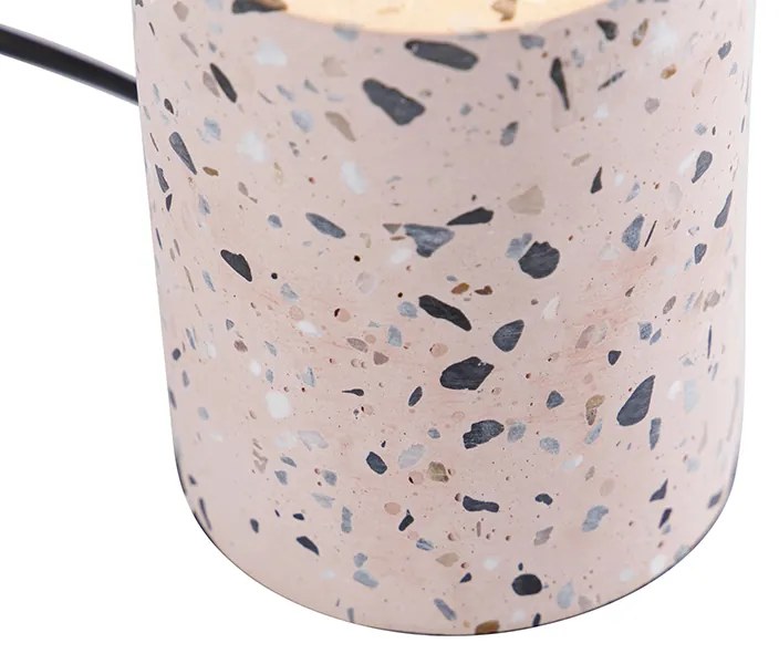 Designerska lampa stołowa różowy granit - BarandaDesignerski Oswietlenie wewnetrzne