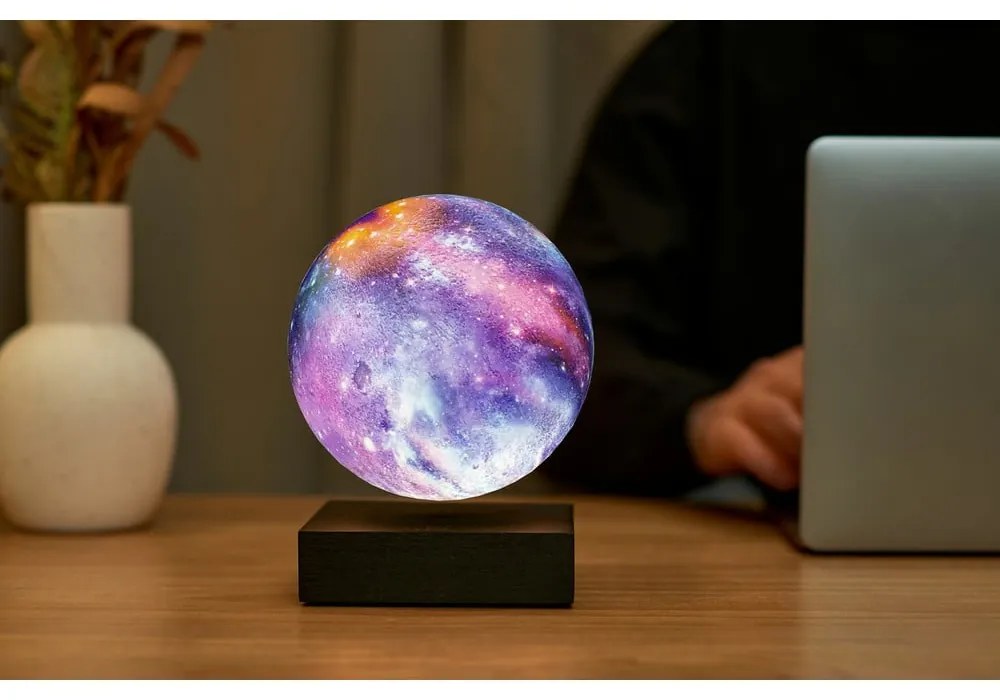 Czarna dekoracja świetlna do kontaktu ø 12 cm Galaxy – Gingko