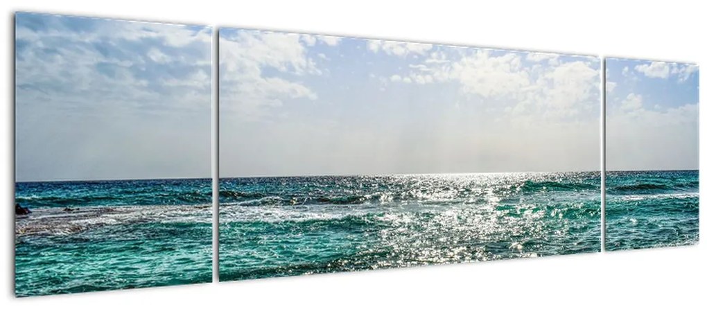 Obraz powierzchni morza (170x50 cm)