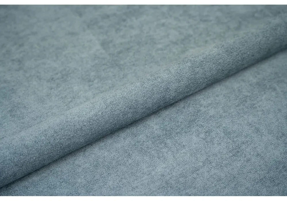 Niebieskie tapicerowane łóżko dwuosobowe ze schowkiem i stelażem 180x200 cm Myra Slim Line – Bonami Selection