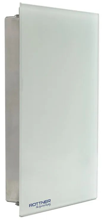 Skrzynka na klucze KEY GLASS, na 8 kluczy, biała