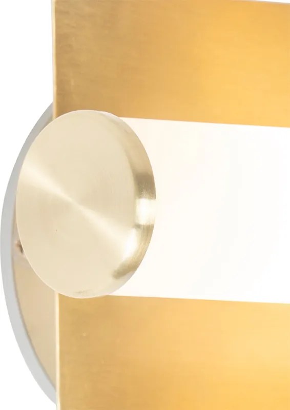 Inteligentna lampa ścienna łazienkowa złota IP44 2-źródła światła z Zigbee G9 - Bath