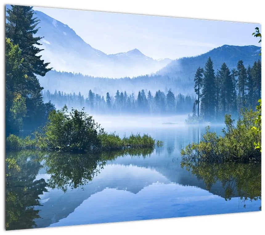 Obraz górskiego jeziora (70x50 cm)