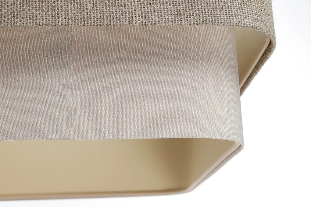 Lampa wisząca KWADRO DUO 009 51x47cm beżowa/kremowa BPS KONCEPT