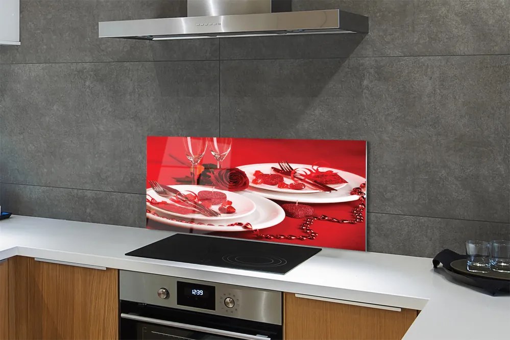 Panel nad Blat Kuchenny Róża, Serca i Kieliszki