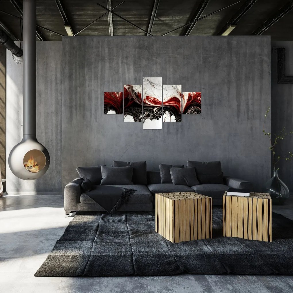 Obraz - Marmurowa abstrakcja (125x70 cm)