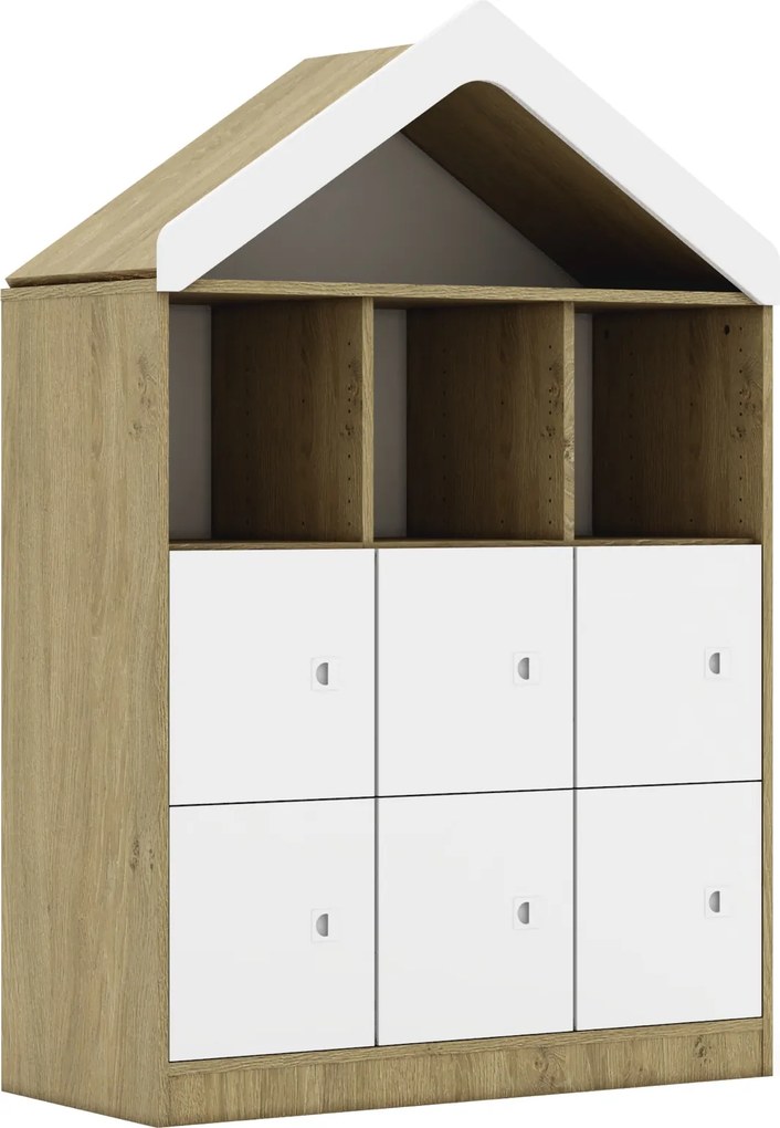 Regał szkolny domek Blox BASE 110 index 3PP-3R-6F1-D
