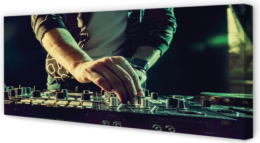 Obraz drukowany na płótnie Stanowisko Profesjonalnego DJ-a