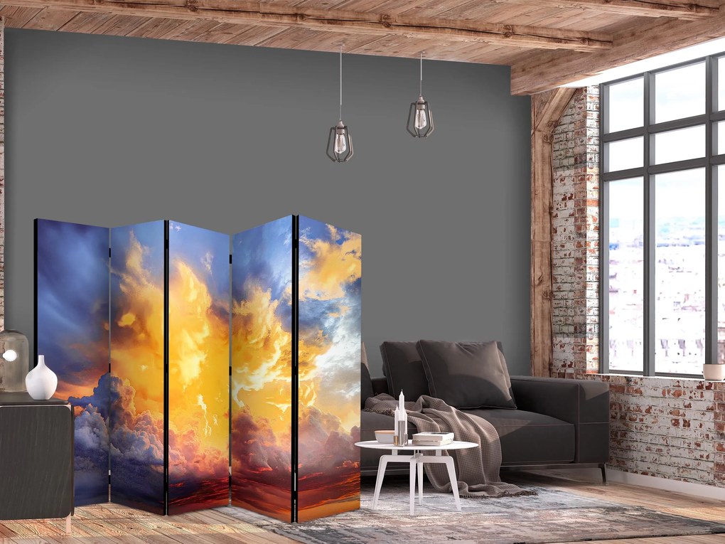 Parawan akustyczny Pejzaże 225x172 cm 5-częściowy wielokolorowy ARTGEIST B