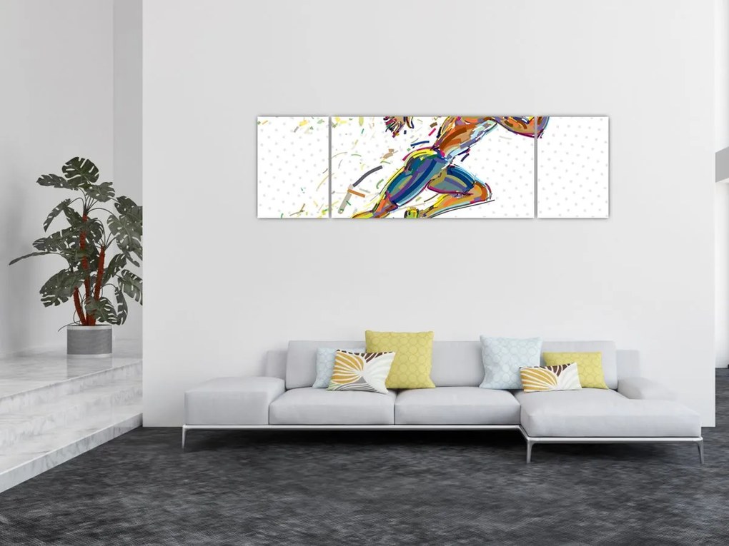 Obraz - Biegacz (170x50 cm)