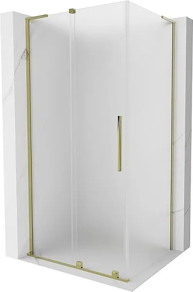 Mexen Velar L kabina prysznicowa rozsuwana 90 x 110 cm, szron, złota - 871-090-110-33-50