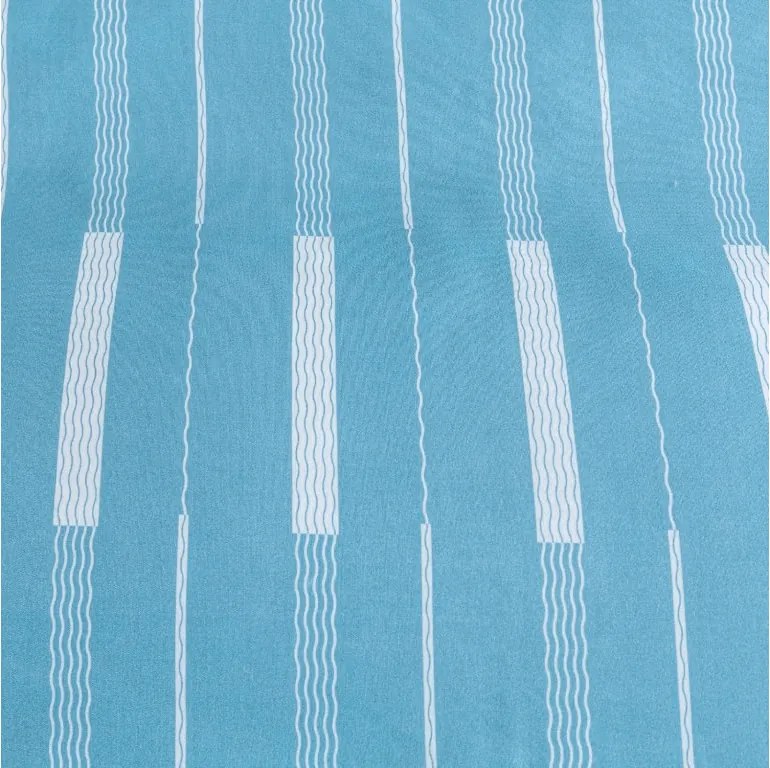 PrzytulneMieszkanie.pl PrzytulneMieszkanie.pl Pościel z mikroflanelu STRIPELLE niebieska Rozmiar pościeli: 2 szt 70 x 90 cm | 200 x 220 cm