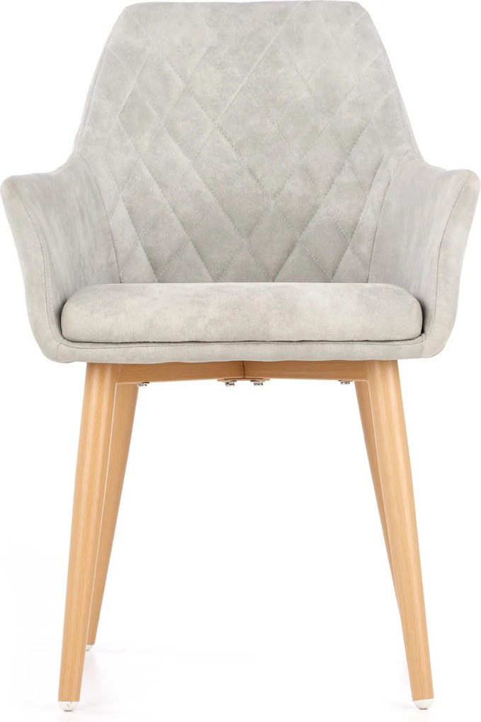 Pikowane krzesło z ekoskóry K-287