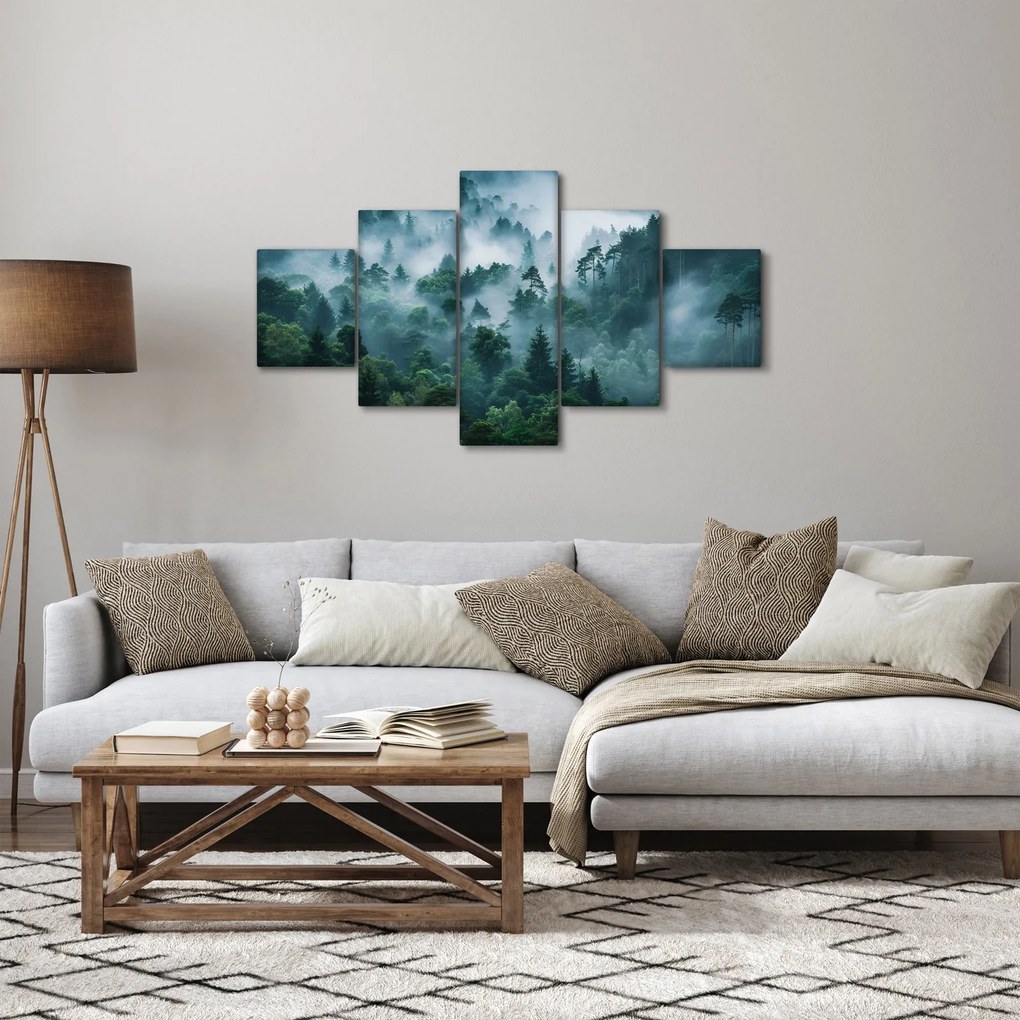 Obraz - Las we mgle (125x70 cm)