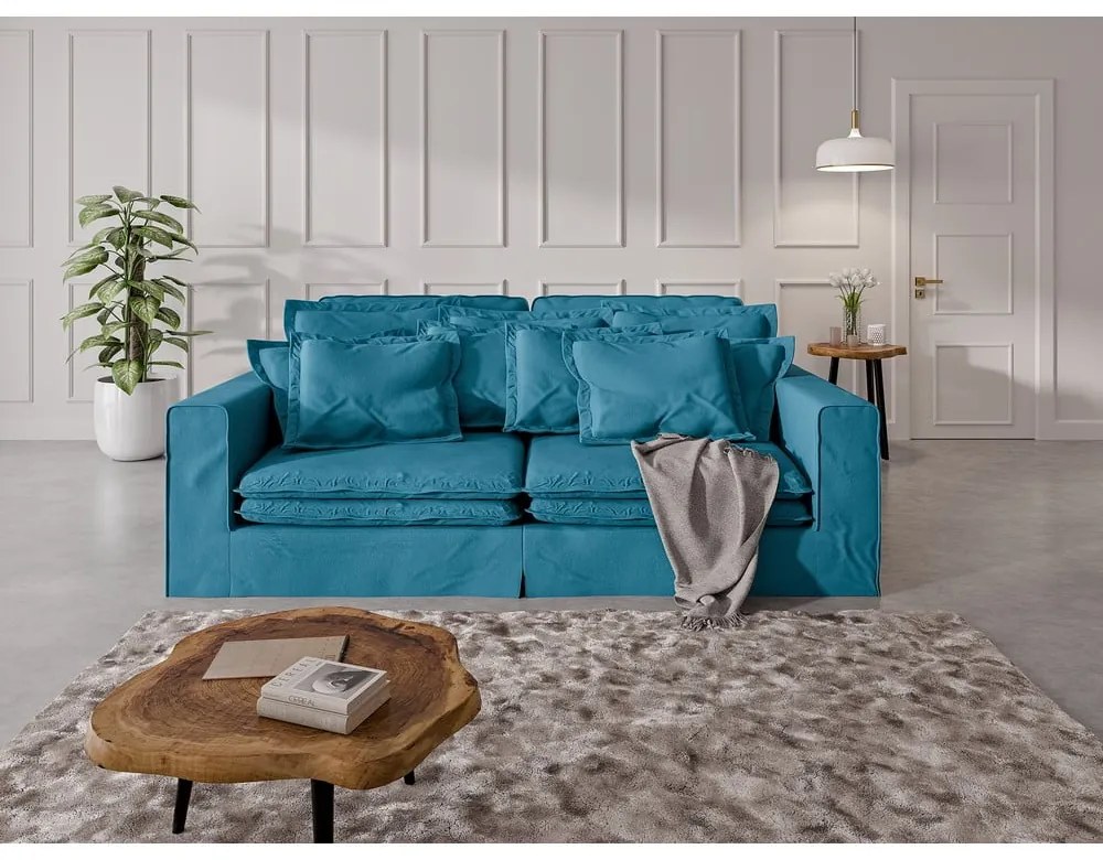 Jasnoniebieska sofa 236 cm Nora – Ropez