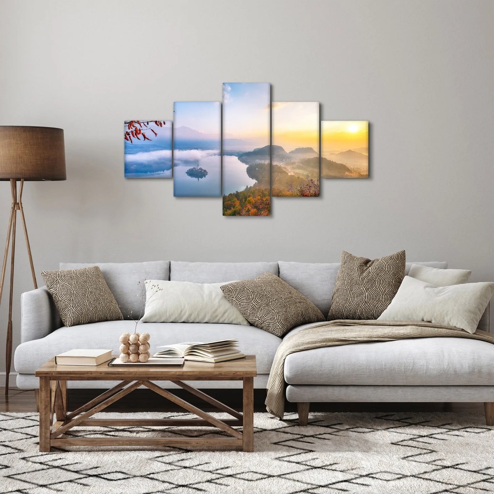 Obraz - Jezioro Bled (125x70 cm)