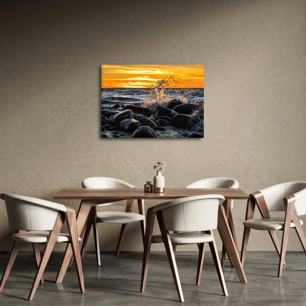 Obraz fal morskich (70x50 cm)