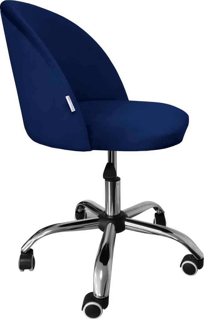 Fotel obrotowy COLIN krzesło biurowe fotel ergonomiczny do biurka : Kolor Stelaża - Chrom, Kolor tkaniny - VELVET - MG16, Typ siedziska - Siedzisko obrotowe 360°, Typ tkaniny - Velvet