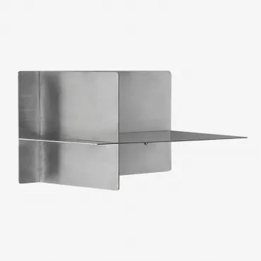 Półka Ścienna Ze Stali Nierdzewnej Nolvia ↔︎ 40 Cm - Sklum