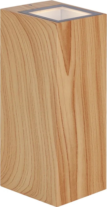 Skandynawski kinkiet drewniany 2-punktowy GU10 70mm IP54 - Baleno