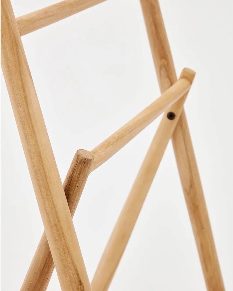 Wieszak na ubrania z litego drewna tekowego w naturalnym kolorze Roxana – Kave Home